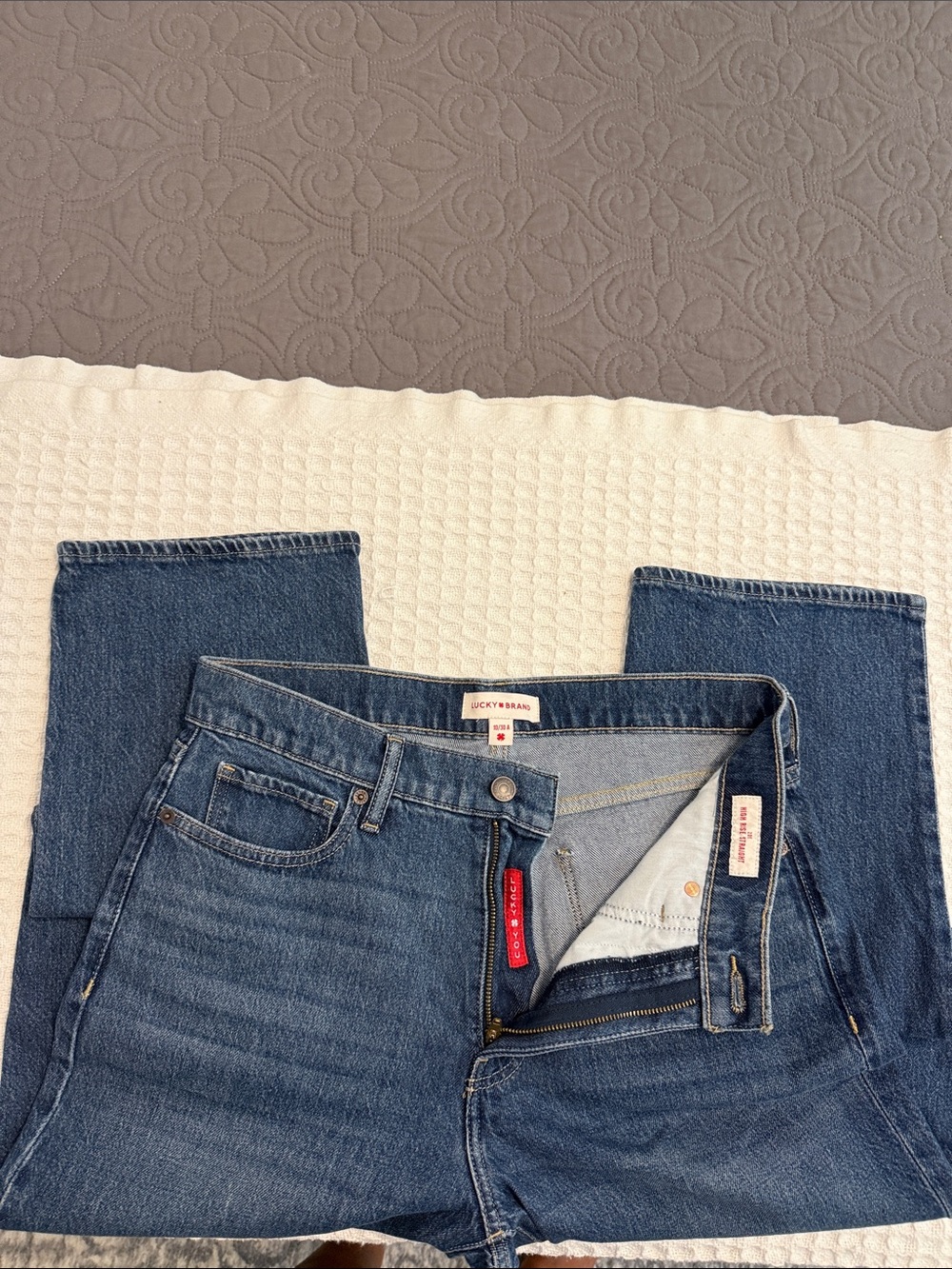 Lucky Brand Medium Blue Straight Jeans